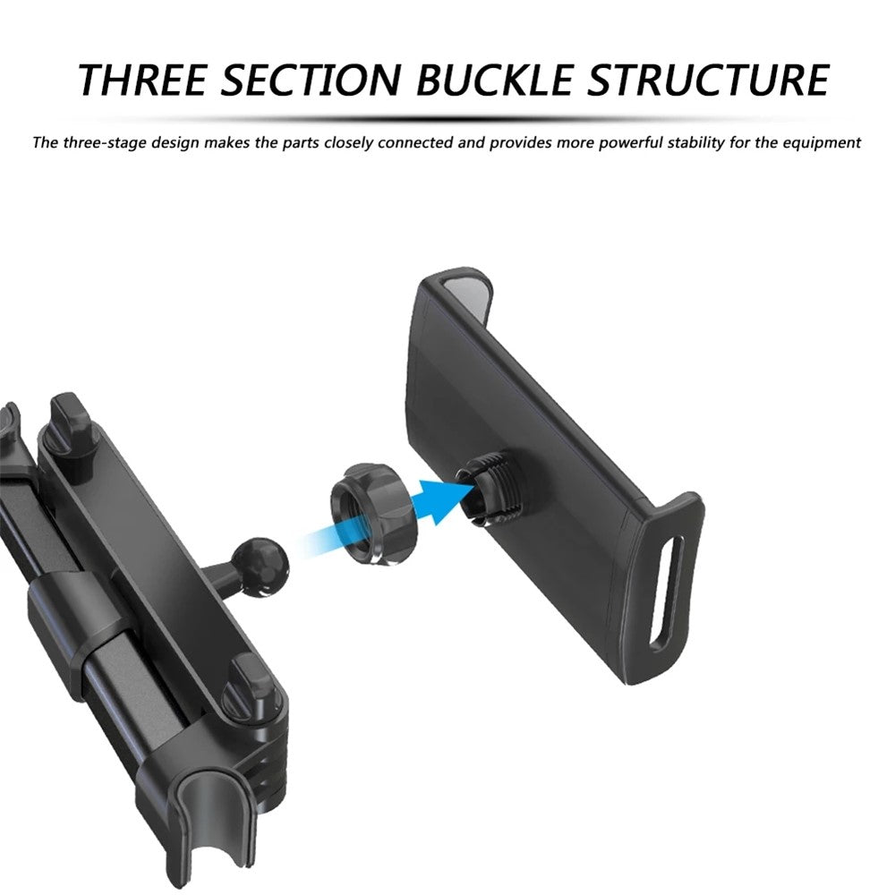 Foldable Car Mobile Phone Holder Tablet Stand Adjustable Back Seat Headrest Mount Bracket