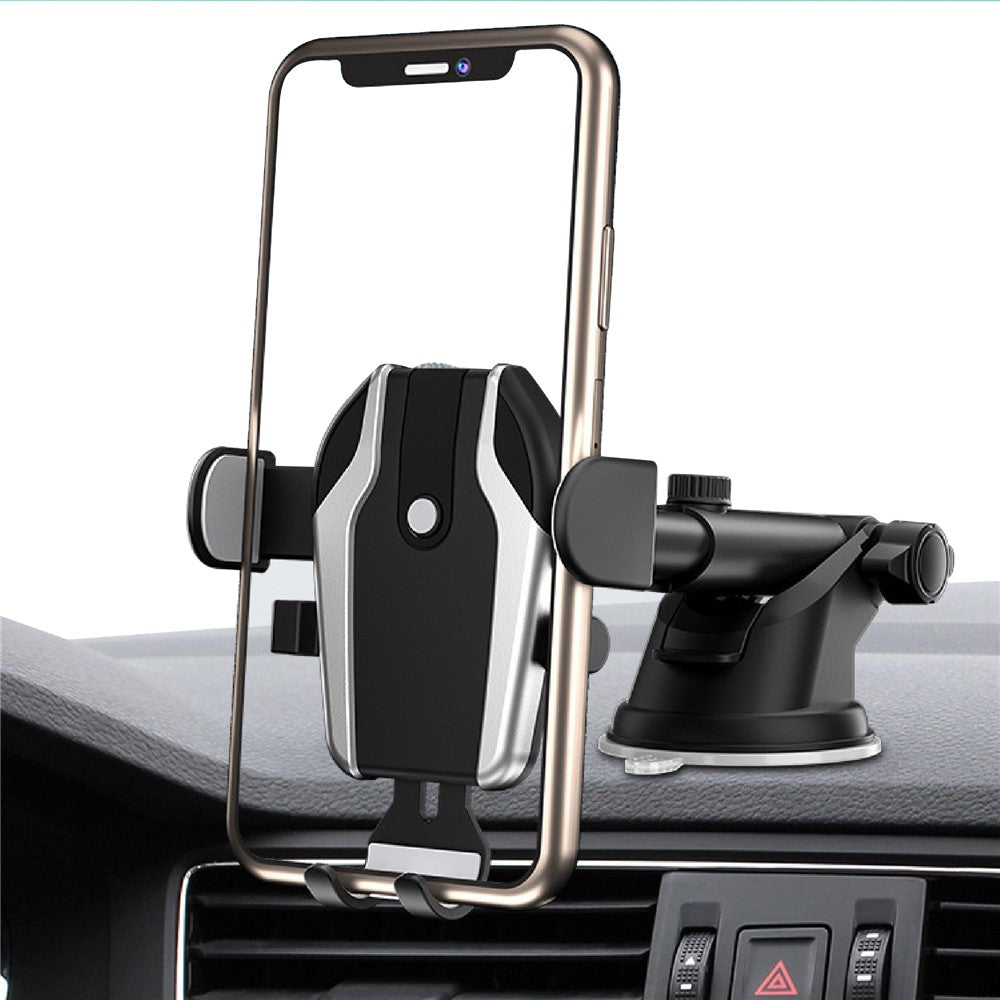UN-103 360 Degree Rotation Car Dashboard Suction Cup Base Phone Holder Bracket