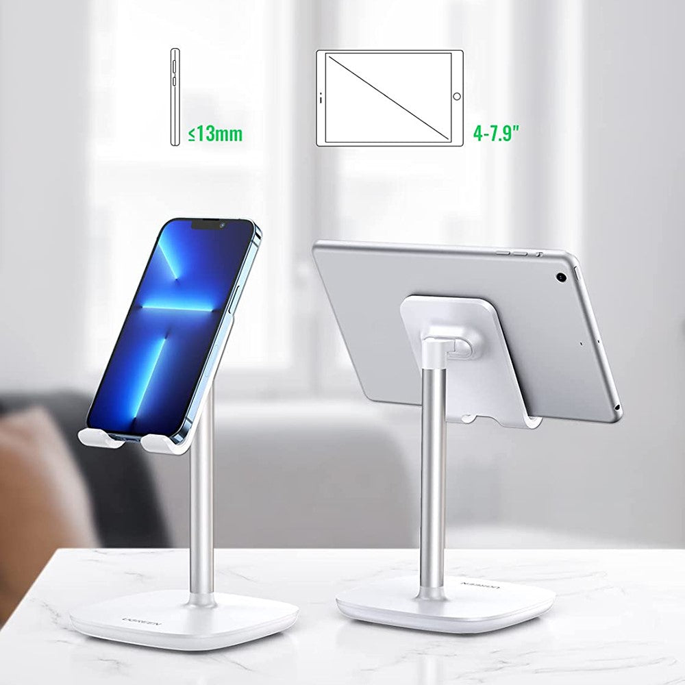 UGREEN 60343 Desk Phone Holder Adjustable Mini Tablet Stand for Video Call Shooting Compatible with iPhone 13 Pro Max Galaxy S21 Ultra S20 FE