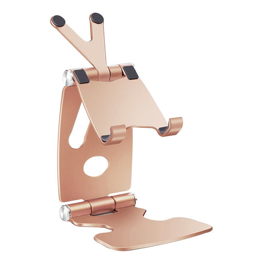 V-shaped Top Design Cell Phone Stand Angle Adjustable Desk Sturdy Folding Tablet Holder Stand for Home Office