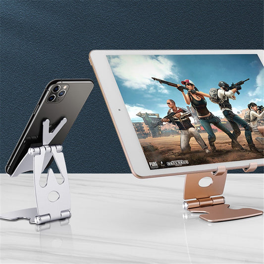 V-shaped Top Design Cell Phone Stand Angle Adjustable Desk Sturdy Folding Tablet Holder Stand for Home Office