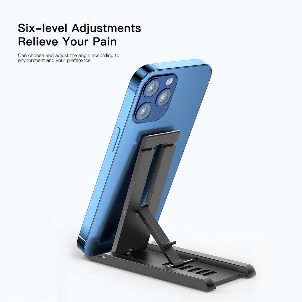 ESSAGER Portable Mobile Phone Holder Adjustable Foldable Desktop Phone Bracket Stand