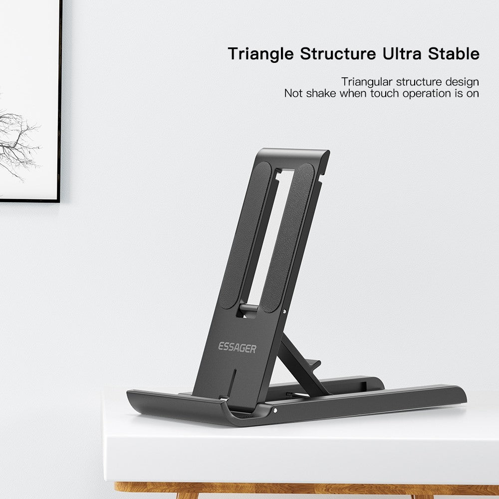 ESSAGER Portable Mobile Phone Holder Adjustable Foldable Desktop Phone Bracket Stand