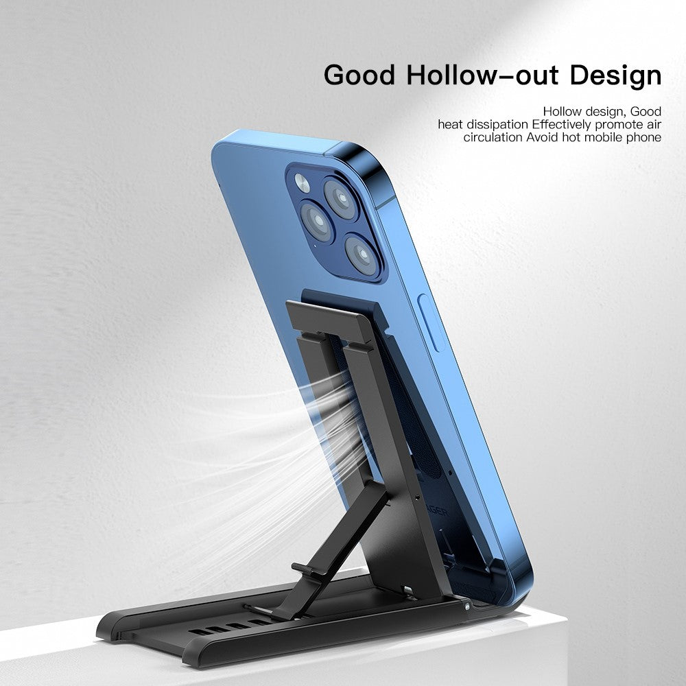 ESSAGER Portable Mobile Phone Holder Adjustable Foldable Desktop Phone Bracket Stand