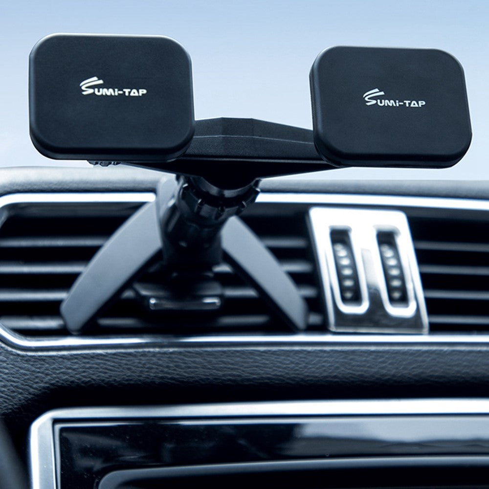 SUMI-TAP Car Air Vent Mount Double Head 360 Degree Magnetic Mobile Phone Holder