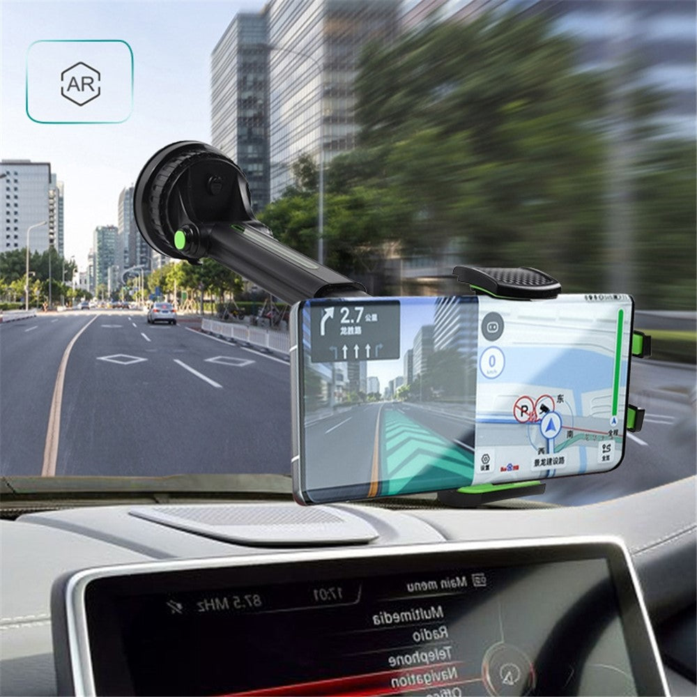 CST-03 Retractable Cell Phone Holder Suction Cup Long Arm Car Phone Mount for Car Dashboard Windshield Air Vent