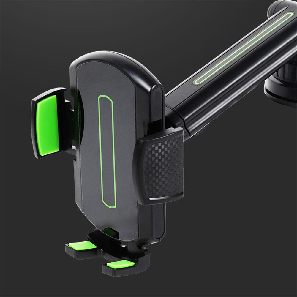 CST-03 Retractable Cell Phone Holder Suction Cup Long Arm Car Phone Mount for Car Dashboard Windshield Air Vent
