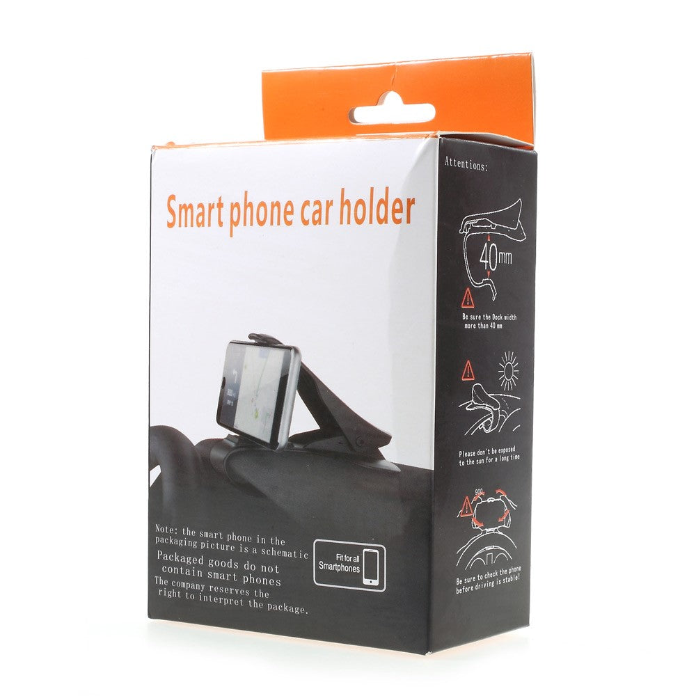 Cell Phone GPS Clip Holder Desk Car Mount for iPhone Samsung Sony Etc, Clip Width: 90mm