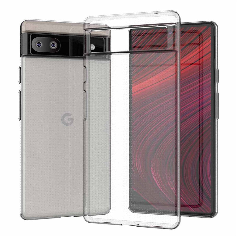 Pixel 6a Transparente Hülle – Kratzfest, weich & stoßfest