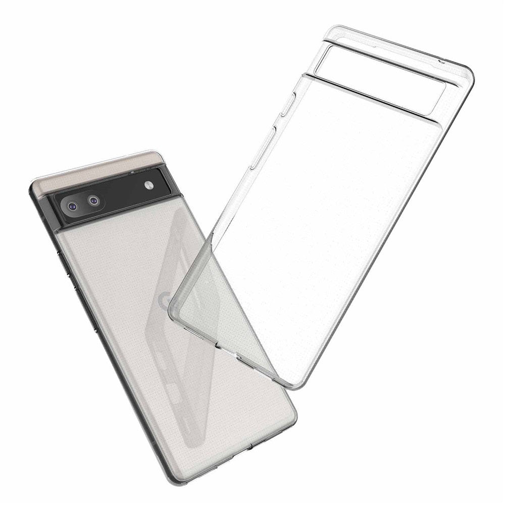 Pixel 6a Transparente Hülle – Kratzfest, weich & stoßfest