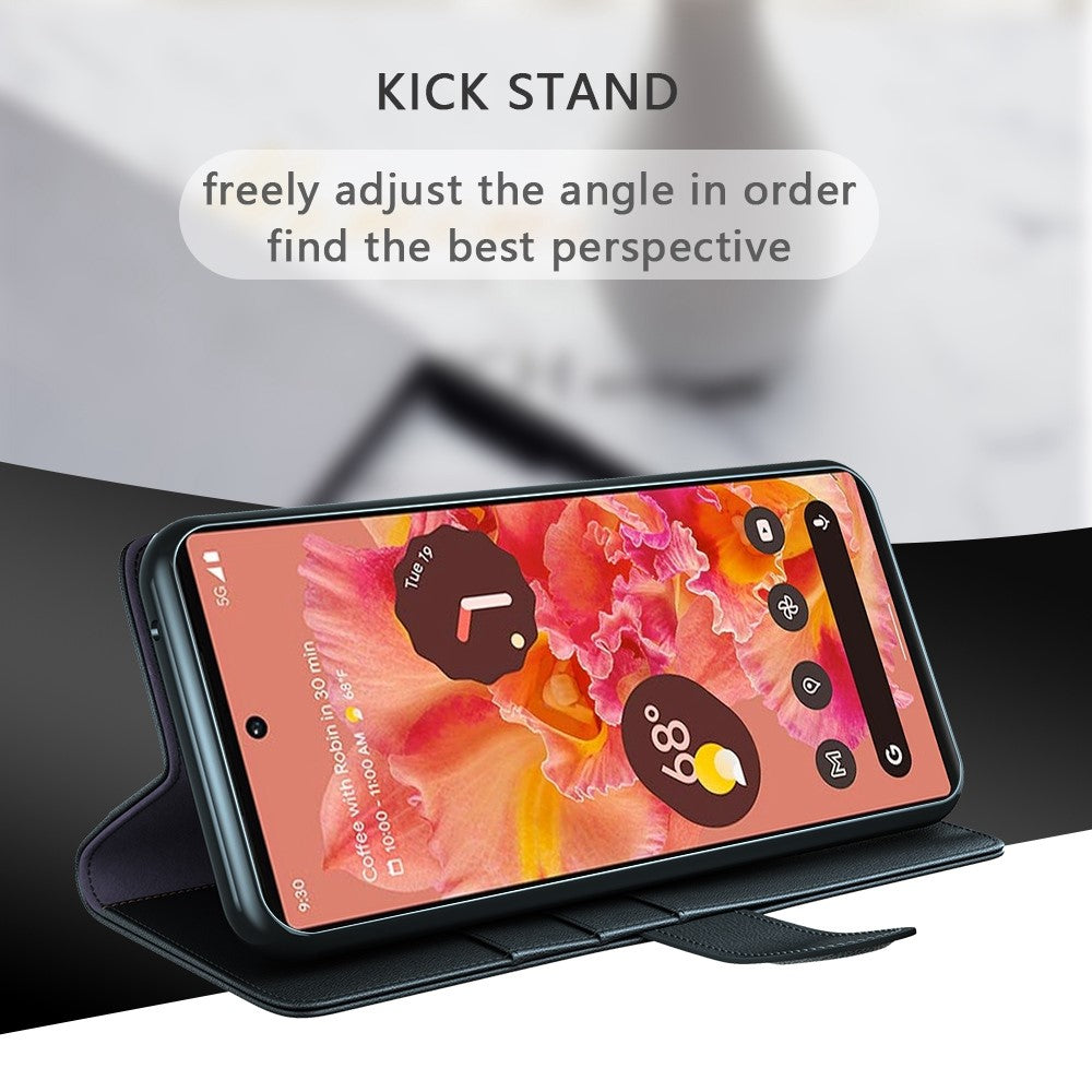 Pixel 6 Echtleder Hülle mit Kartenfach