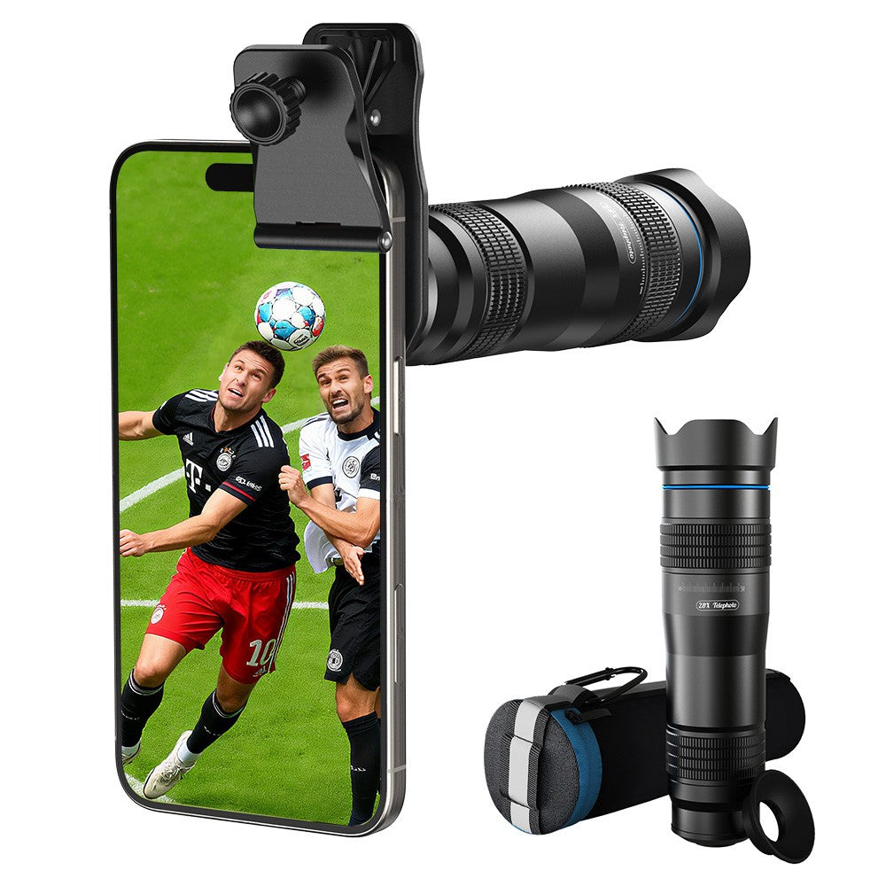 APEXEL APL-JS28X HD 28x Teleobjektiv – Universal-Smartphone-Fotografie-Set