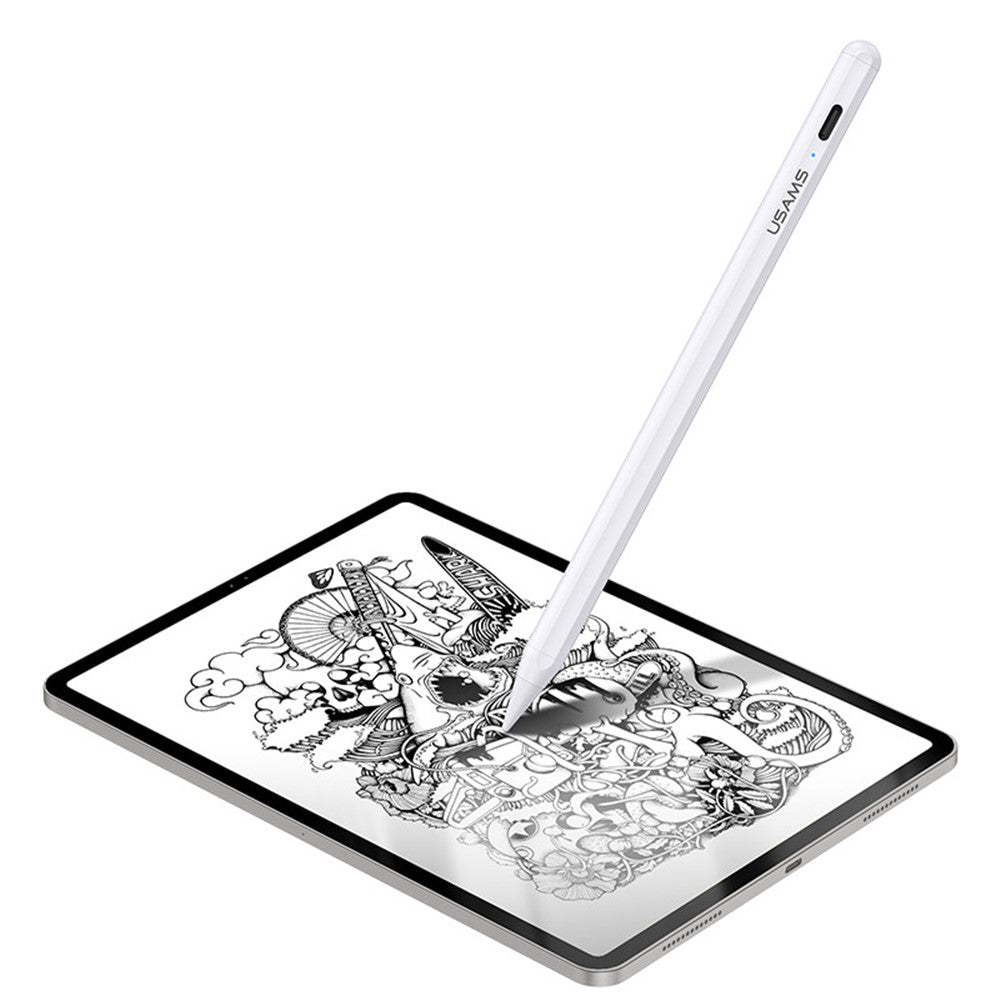 USAMS US-ZB223 Aktiver Stift – Für iPad 2018-2021, mit kapazitiver Handballenerkennung (Palm Rejection)