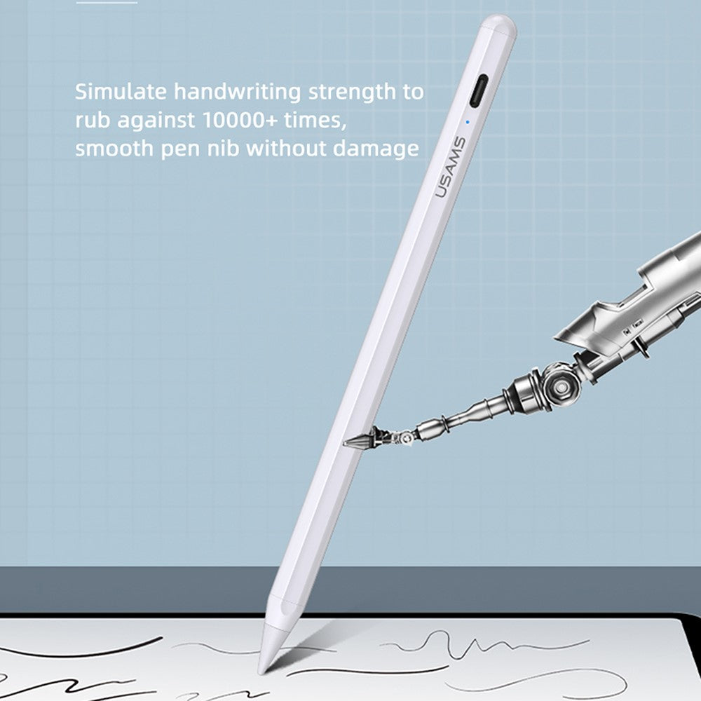 USAMS US-ZB223 Aktiver Stift – Für iPad 2018-2021, mit kapazitiver Handballenerkennung (Palm Rejection)