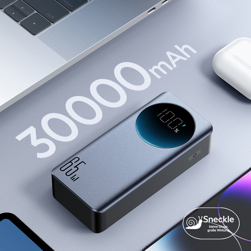 PowerBank 30000mAh Super-Schnellladegerät - 65W