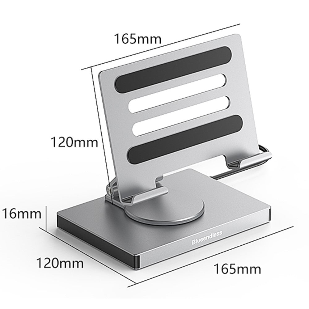 BLUEENDLESS ST706A 7 in 1 Type-C Hub with 360 Degree Rotating Adjustable Tablet Stand Holder