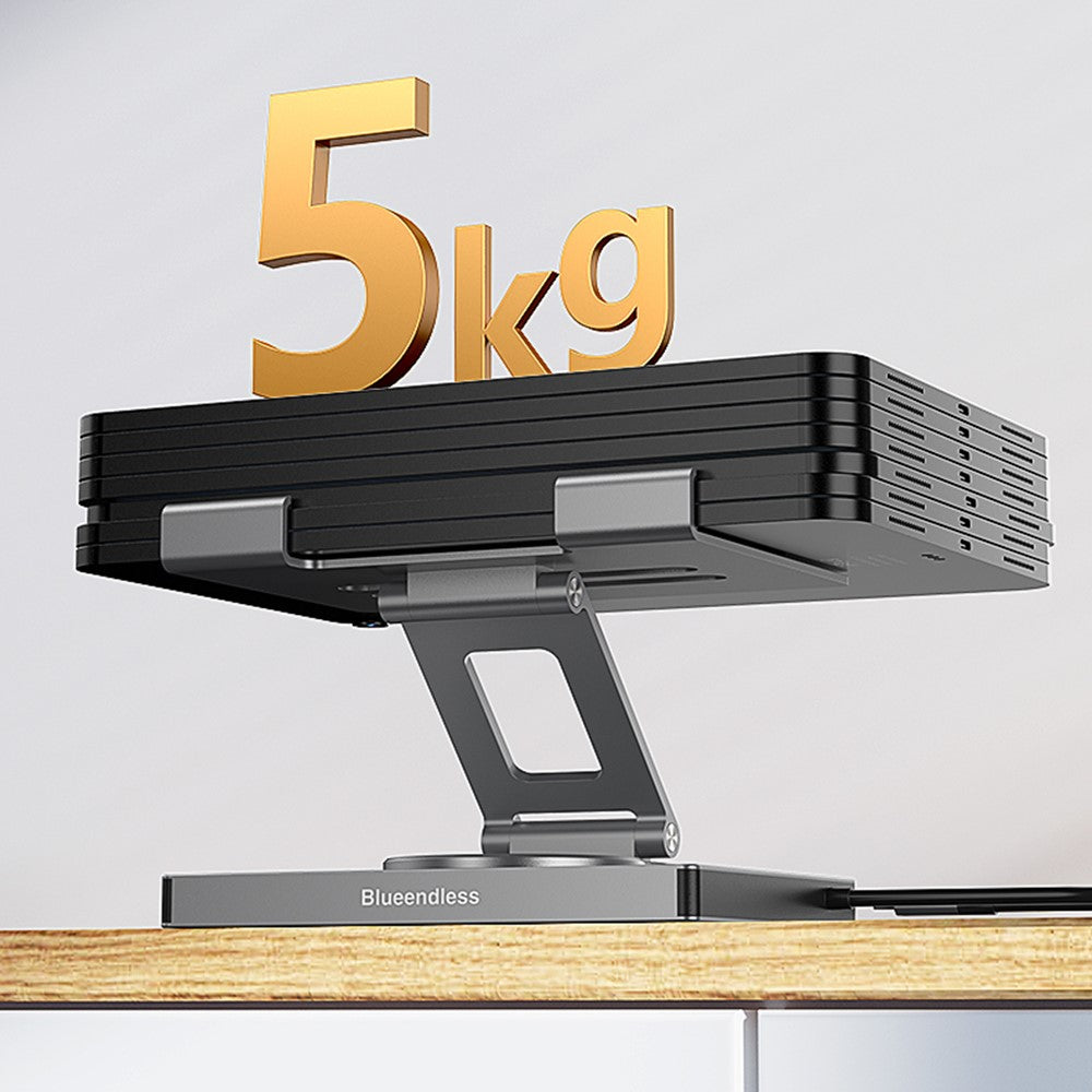 BLUEENDLESS ST706A 7 in 1 Type-C Hub with 360 Degree Rotating Adjustable Tablet Stand Holder