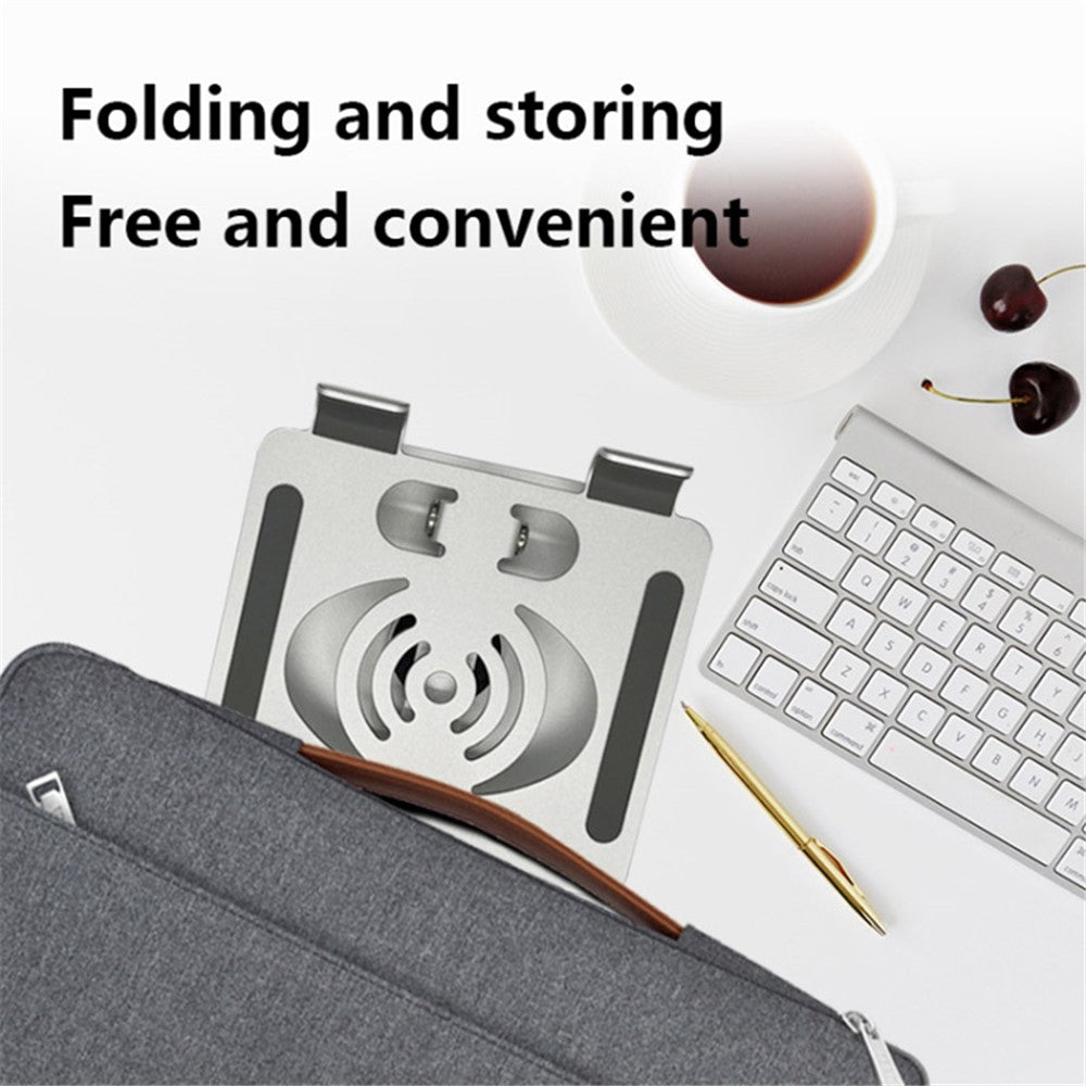 L-13 360-Degree Rotatable Desktop Tablet Holder Stand Foldable Aluminum Alloy Tablet Bracket
