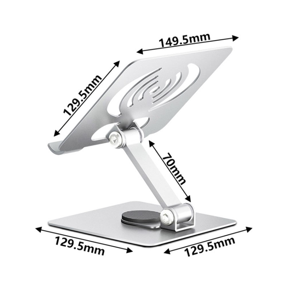 L-13 360-Degree Rotatable Desktop Tablet Holder Stand Foldable Aluminum Alloy Tablet Bracket