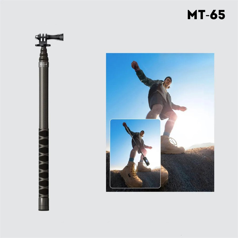 JMARY MT-65 Selfie-Stick-Monopod – 3m, aus Carbonfaser, 5-teilig, für Action-Kameras