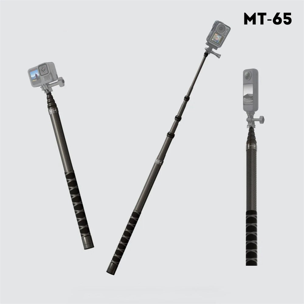 JMARY MT-65 Selfie-Stick-Monopod – 3m, aus Carbonfaser, 5-teilig, für Action-Kameras