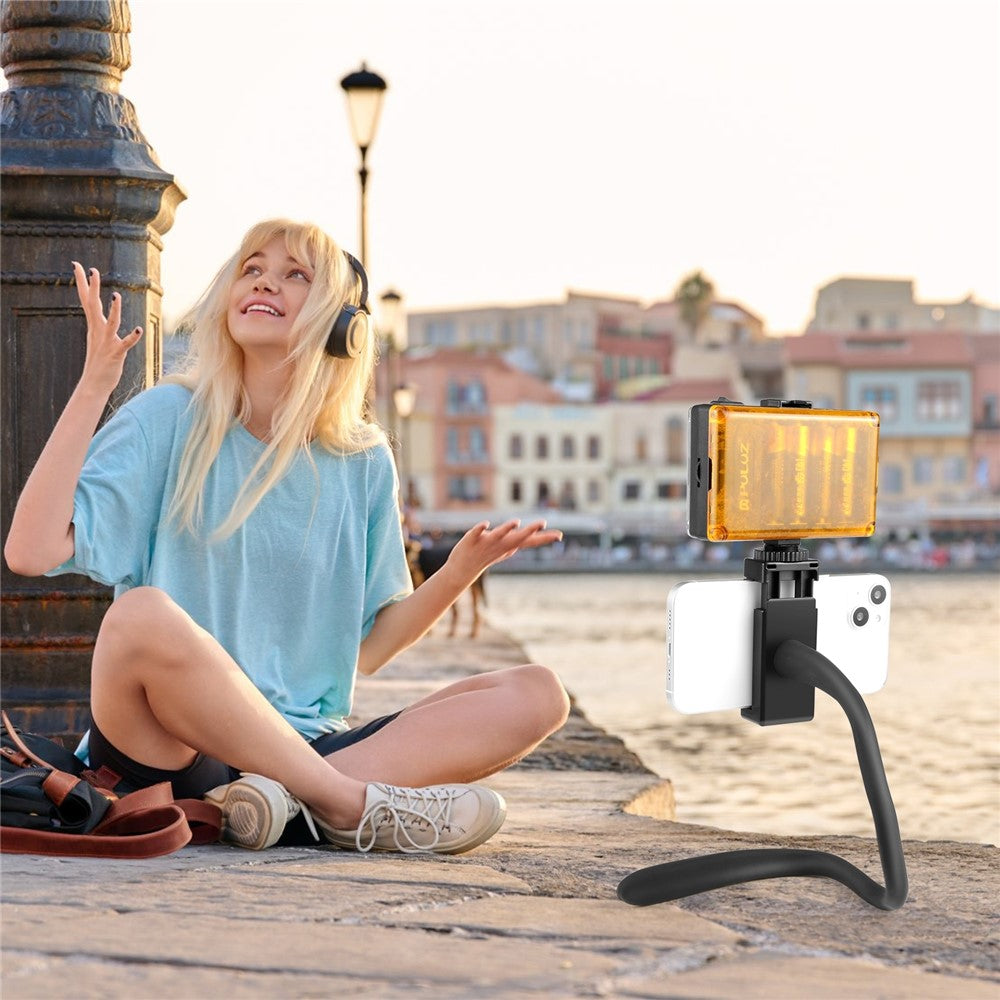 PULUZ PU882B Flexible Silicone Stand for Cellphone / Camera Universal 1 / 4 Inch Screw Mount Adjustable Clamp