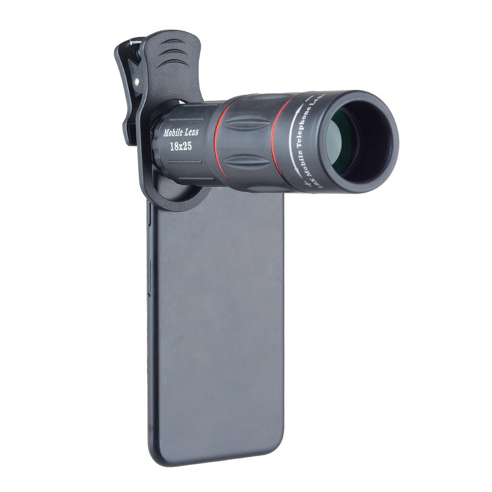 APEXEL APL-T18XZJ Universal-18-fach-Zoomobjektiv – Mit Mini-Tischstativ & Handyhalterung
