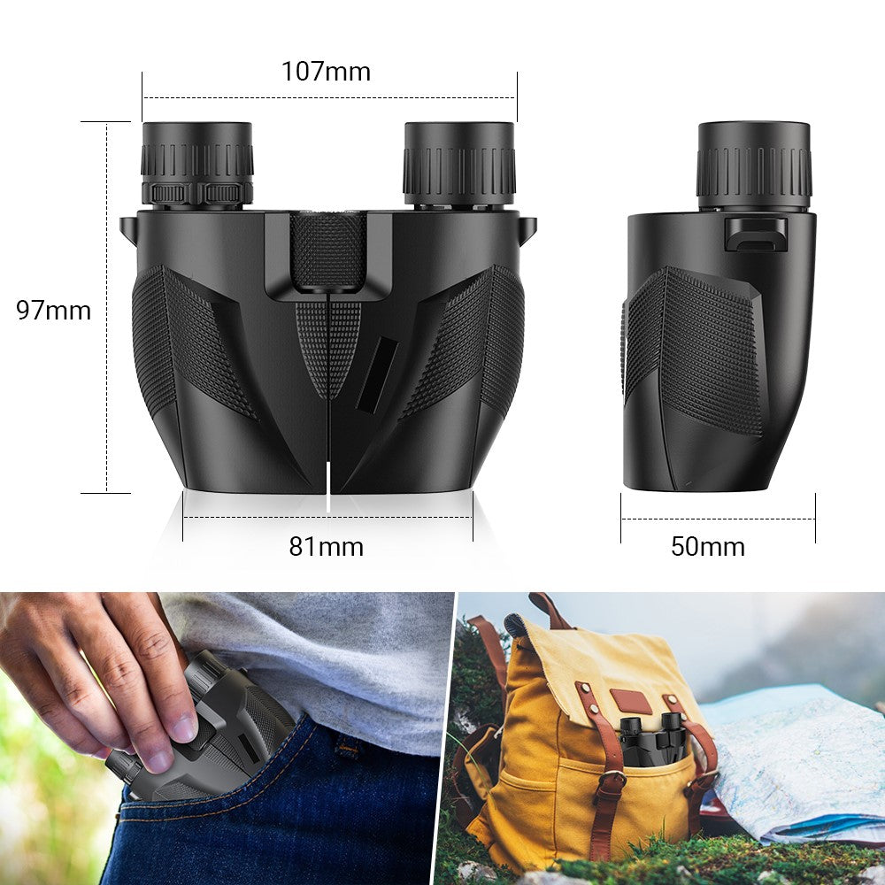 APEXEL 10x25 HD Fernglas – Mit 16-mm-Okular & FMC-Beschichtung, für Vogelbeobachtung, Konzerte & Jagd