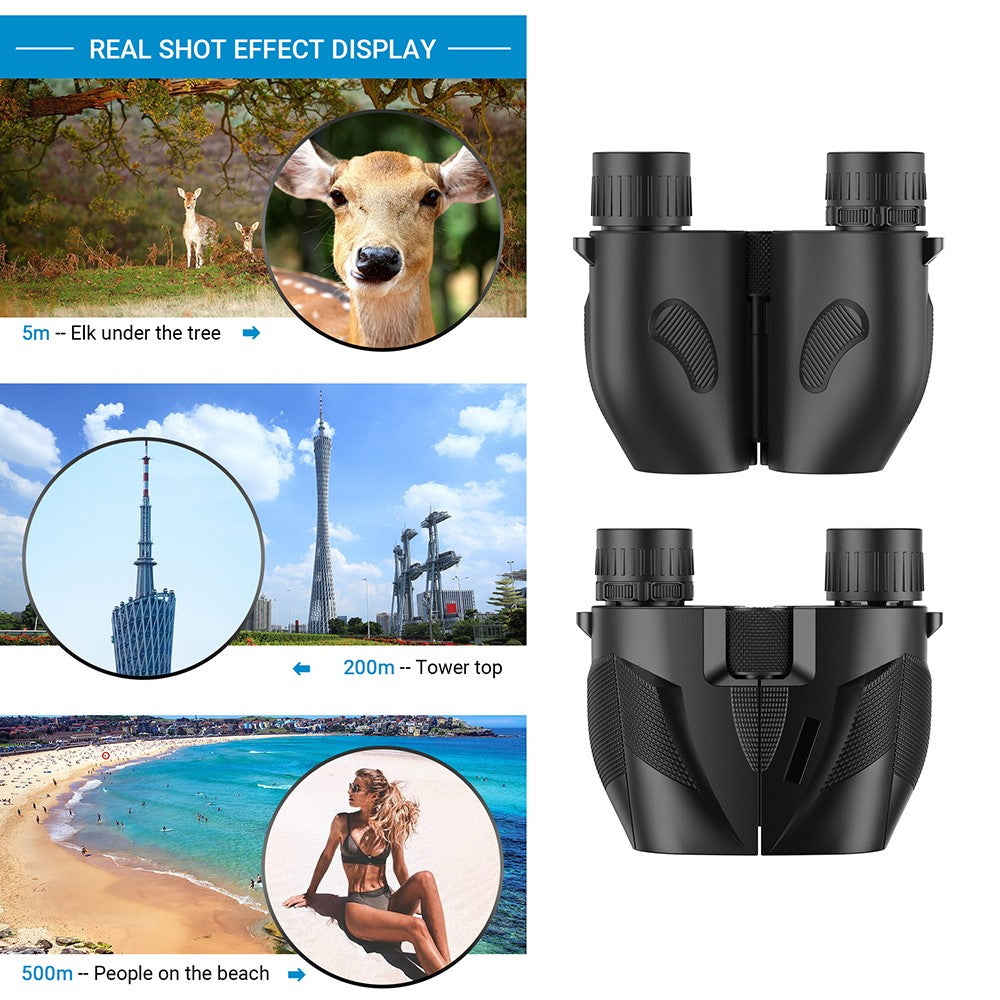 APEXEL 10x25 HD Fernglas – Mit 16-mm-Okular & FMC-Beschichtung, für Vogelbeobachtung, Konzerte & Jagd