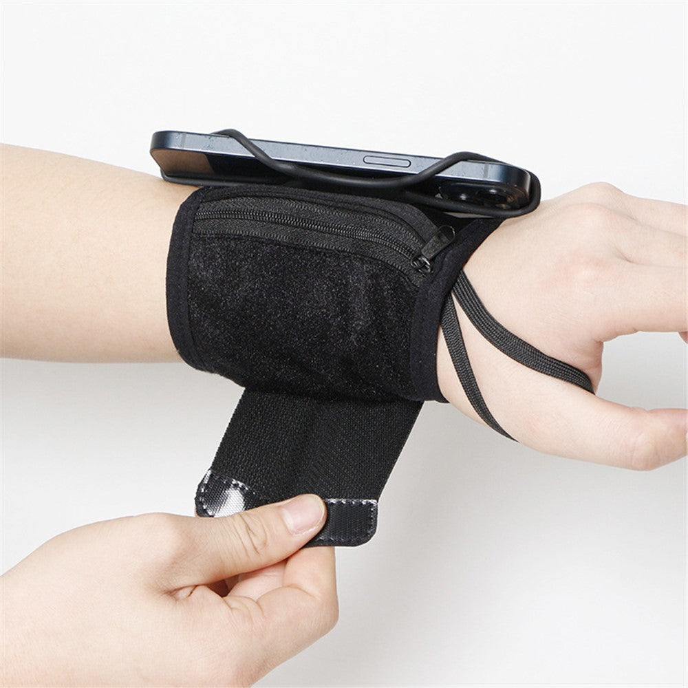 Armband-Handyhalterung – 360 Grad drehbar & Aufbewahrungstasche für Unterarm und Handgelenk
