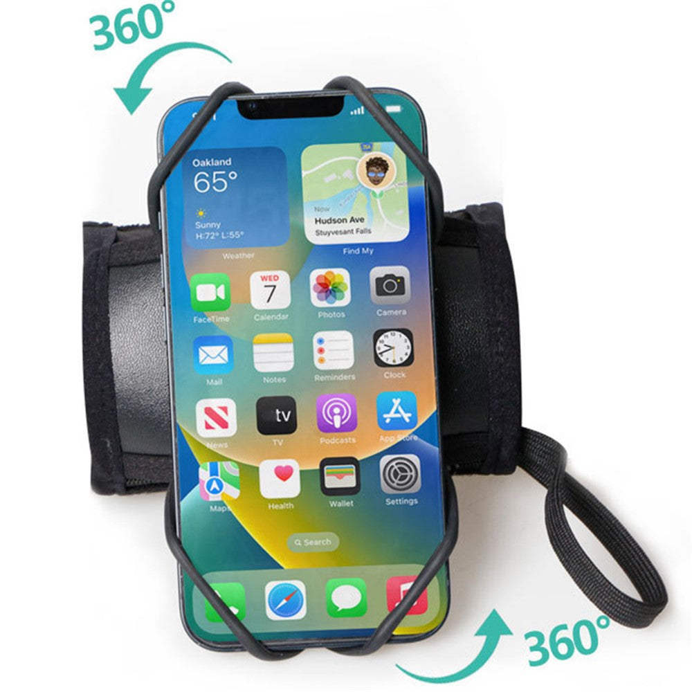 Armband-Handyhalterung – 360 Grad drehbar & Aufbewahrungstasche für Unterarm und Handgelenk