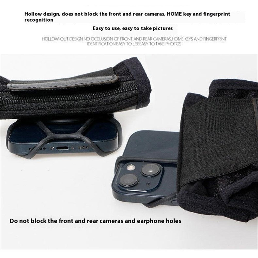 Armband-Handyhalterung – 360 Grad drehbar & Aufbewahrungstasche für Unterarm und Handgelenk