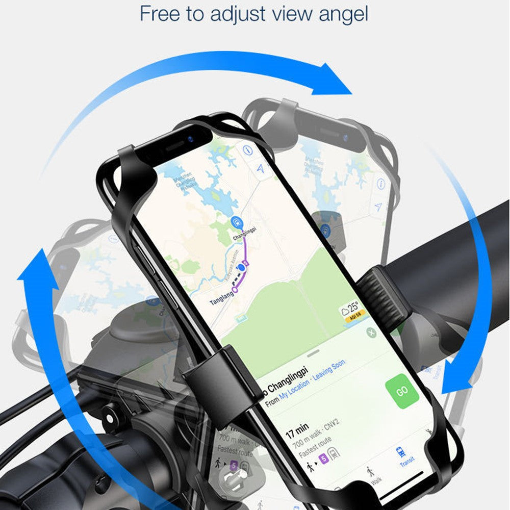 Handyhalterung für Motorrad, Fahrrad, Elektroroller – Mit Silikonband
