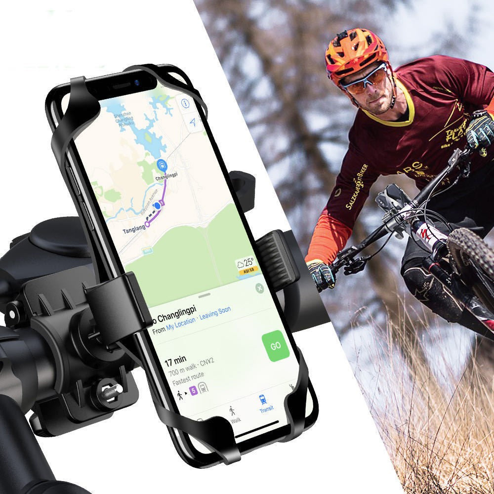 Handyhalterung für Motorrad, Fahrrad, Elektroroller – Mit Silikonband