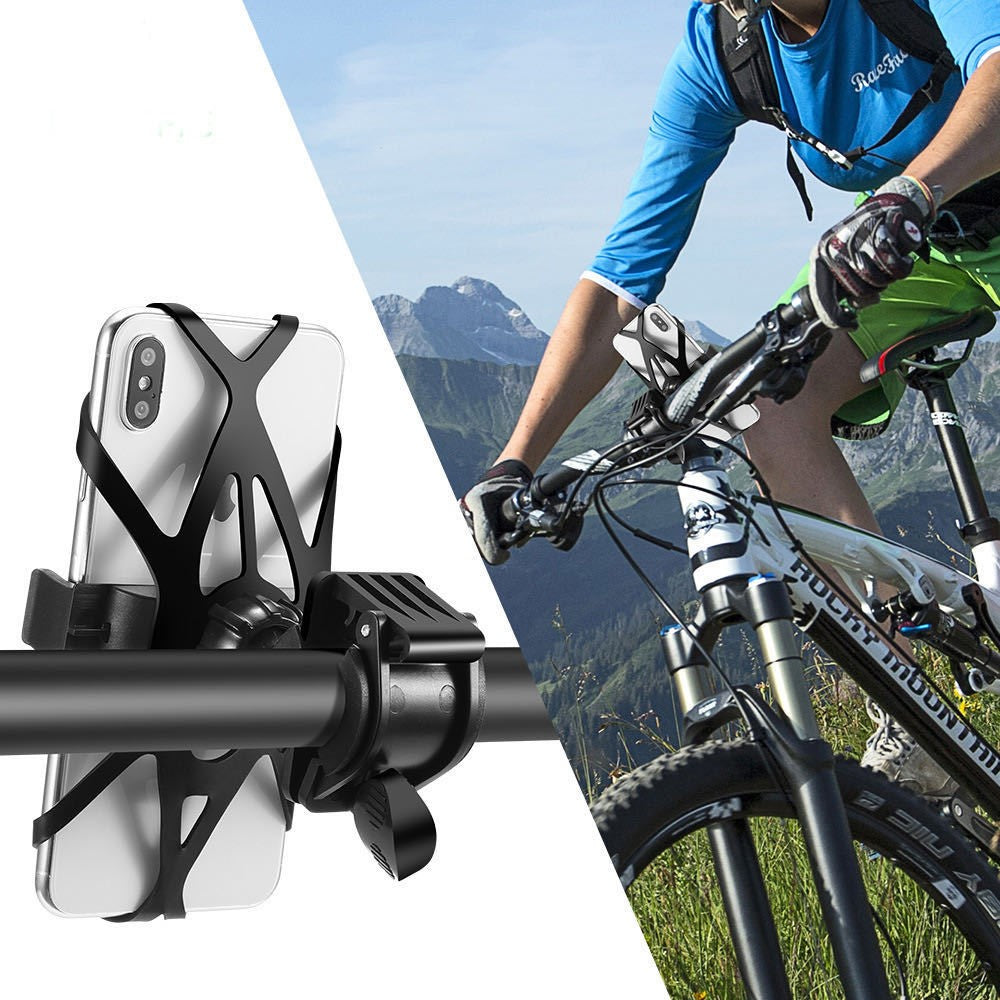 Handyhalterung für Motorrad, Fahrrad, Elektroroller – Mit Silikonband