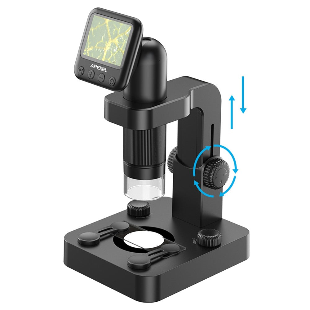 APEXEL APL-MS003 Digitales Mikroskop-Set – Mit IPS-Bildschirm, 20-100-Zoom