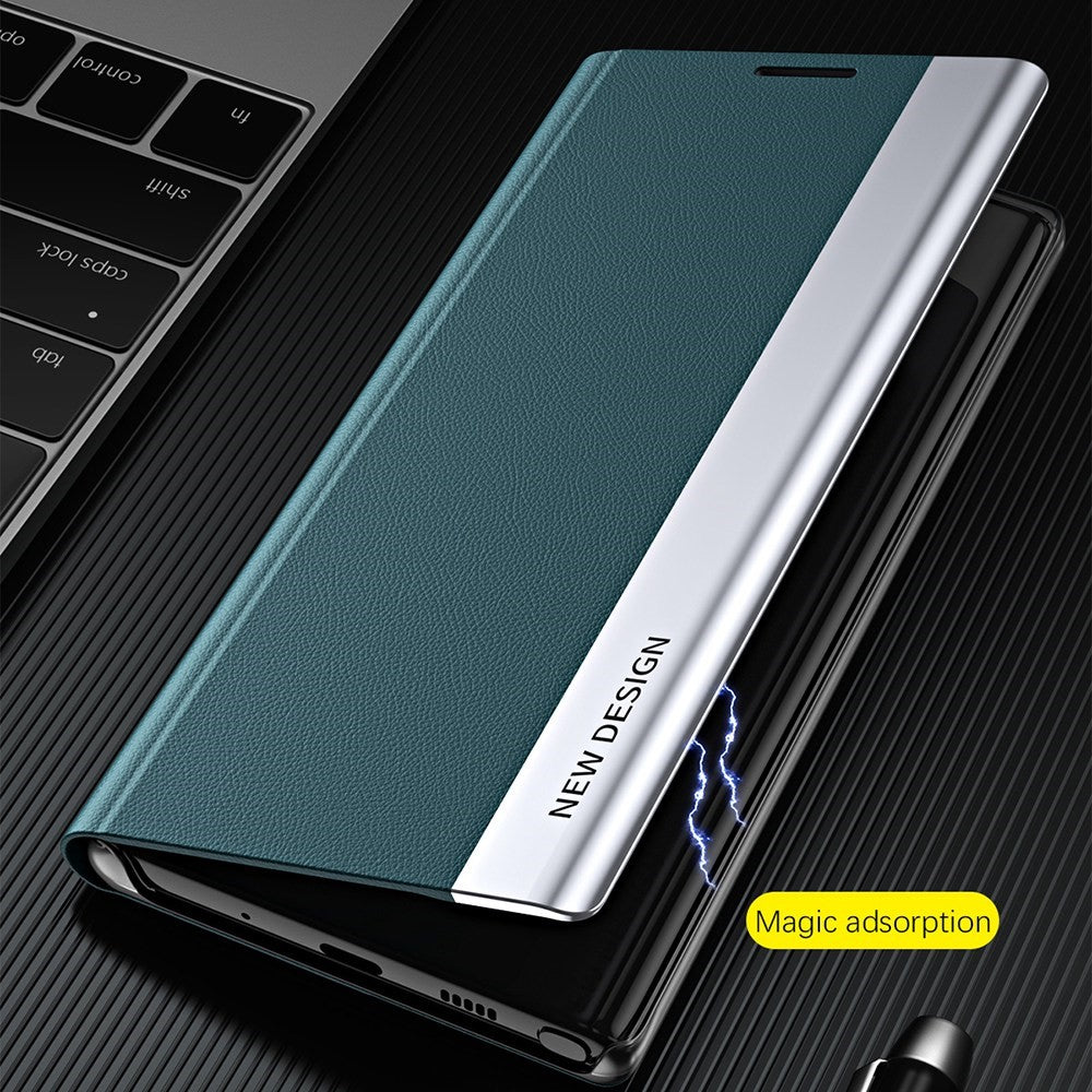 iPhone 14 Klappbare Hülle – elegant, stoßfest, mit Ständer & galvanisierter Oberfläche