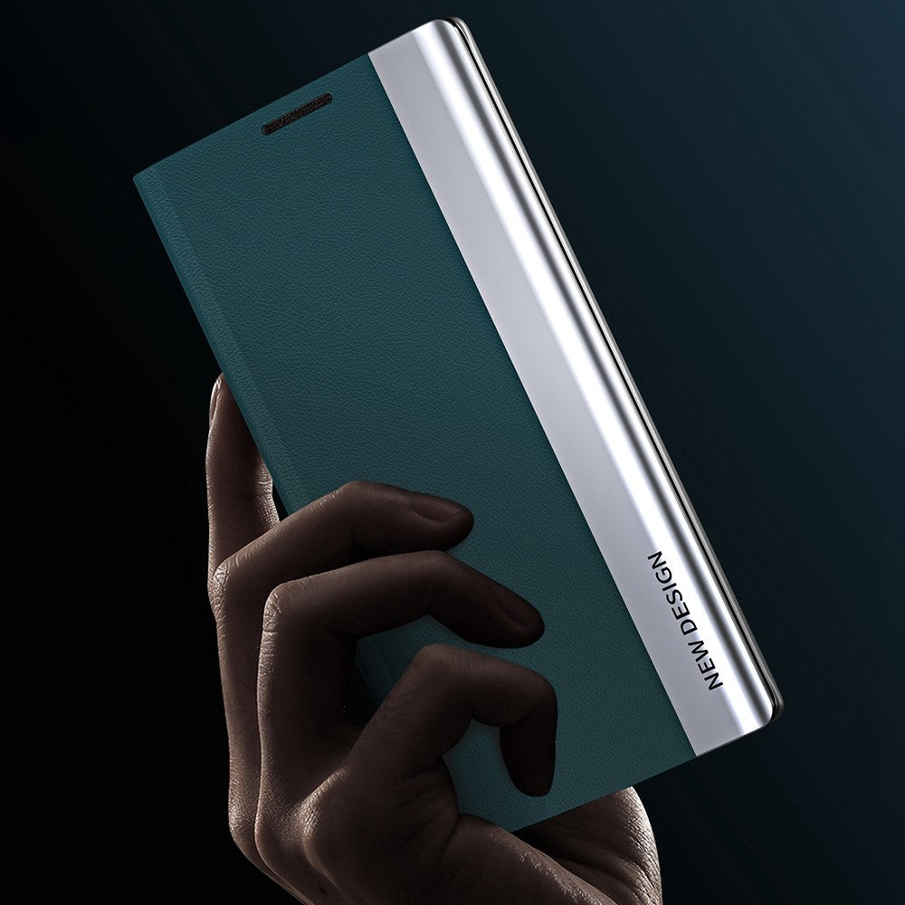 iPhone 14 Plus Klappbare Hülle – elegant, stoßfest, mit Ständer & galvanisierter Oberfläche