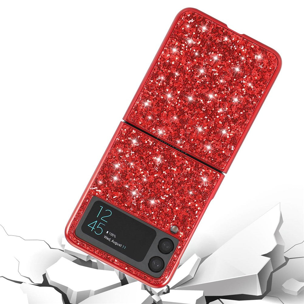 Galaxy Z Flip4 5G Schutzhülle – Funkelnde Glitzer-Rückseite