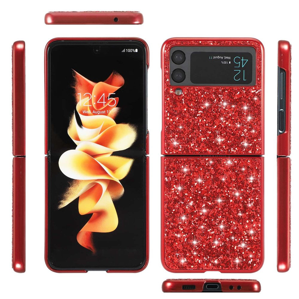 Galaxy Z Flip4 5G Schutzhülle – Funkelnde Glitzer-Rückseite