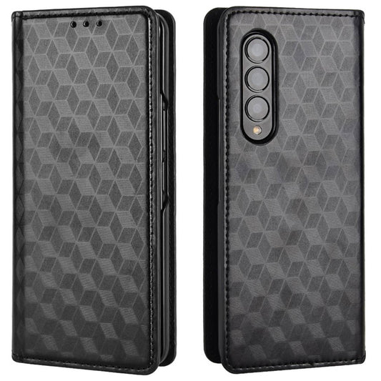 Galaxy Z Fold3 5G Schutzhülle – Stoßfestem Design und Rautenmuster, Ständer & Brieftaschenfunktion