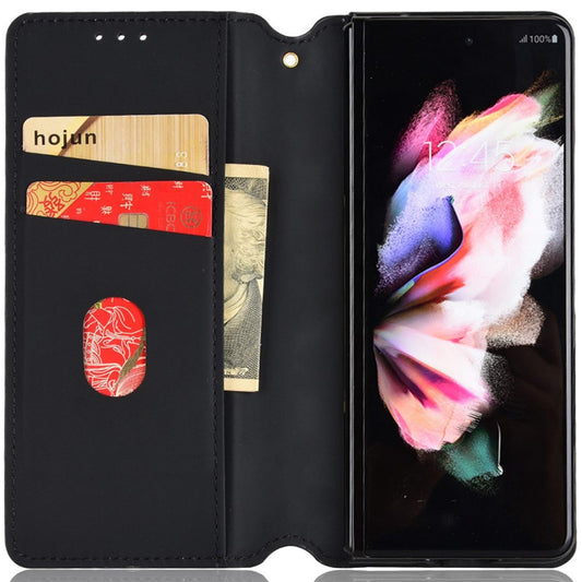 Galaxy Z Fold3 5G Schutzhülle – Stoßfestem Design und Rautenmuster, Ständer & Brieftaschenfunktion