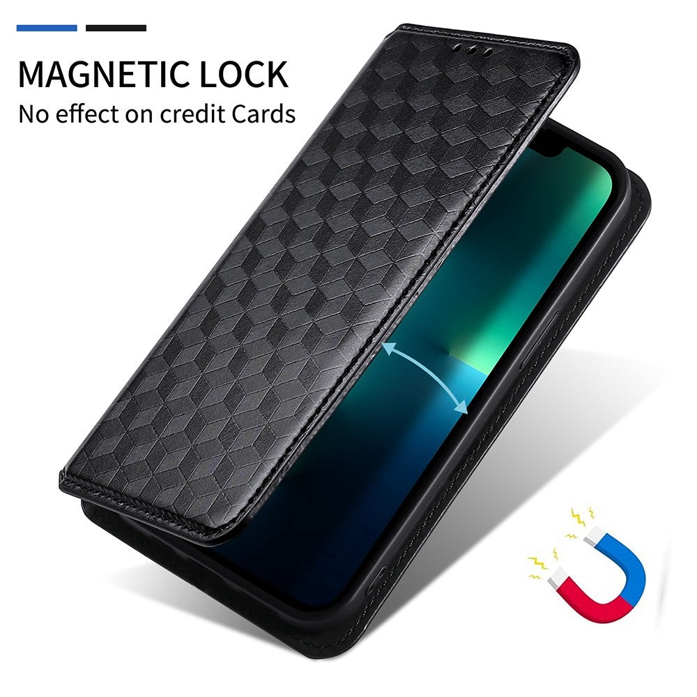 Galaxy Z Fold3 5G Schutzhülle – Stoßfestem Design und Rautenmuster, Ständer & Brieftaschenfunktion