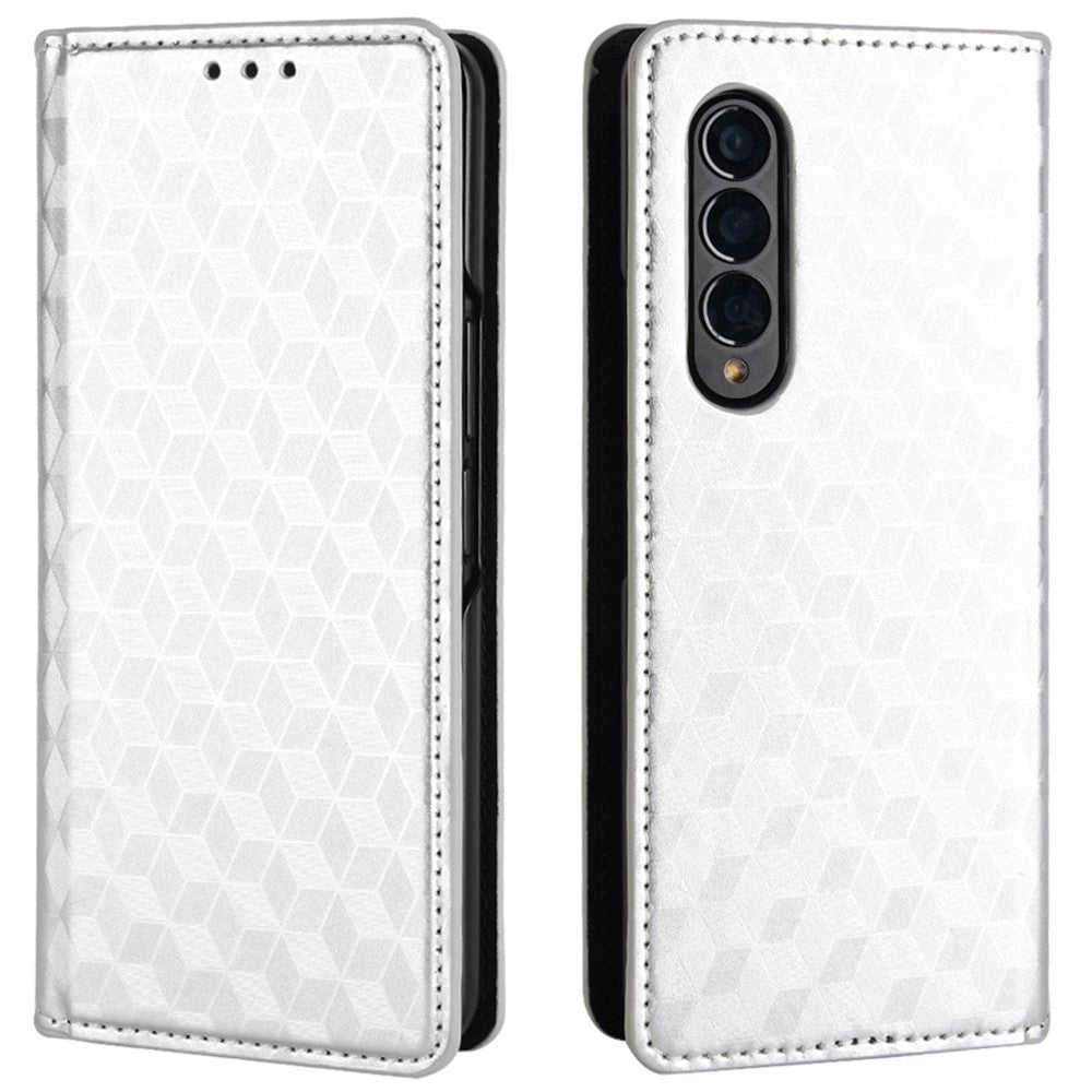 Galaxy Z Fold3 5G Schutzhülle – Stoßfestem Design und Rautenmuster, Ständer & Brieftaschenfunktion