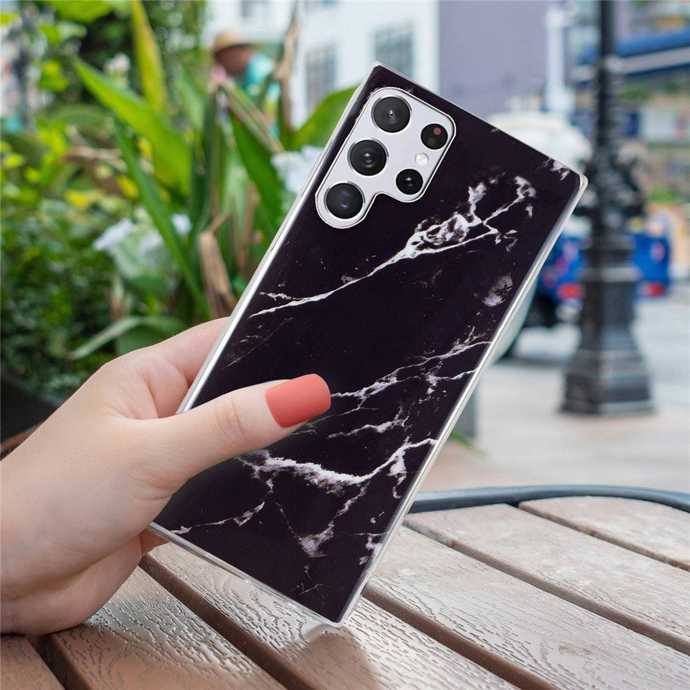 Galaxy S22 Ultra 5G Schutzhülle – Marmormuster & Kratzfest