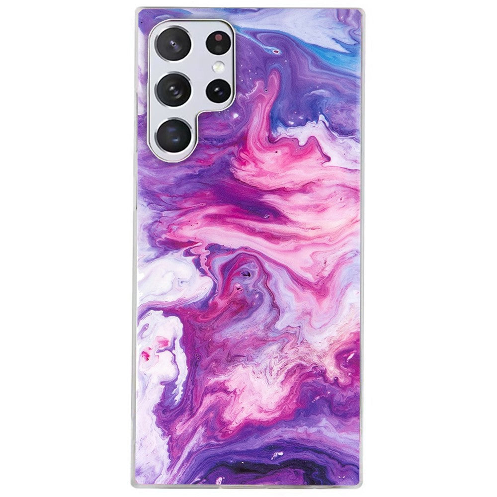Galaxy S22 Ultra 5G Schutzhülle – Marmormuster & Kratzfest
