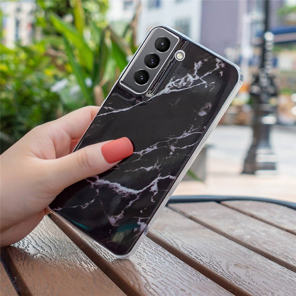 Galaxy S22 5G Schutzhülle – Marmormuster & Kratzfest