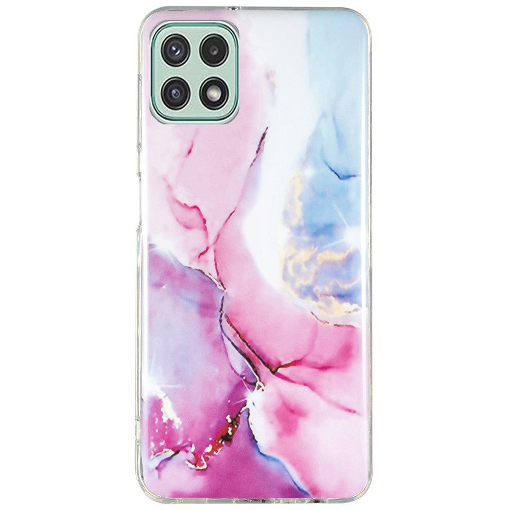 Galaxy A22 5G Schutzhülle – Marmormuster & Kratzfest