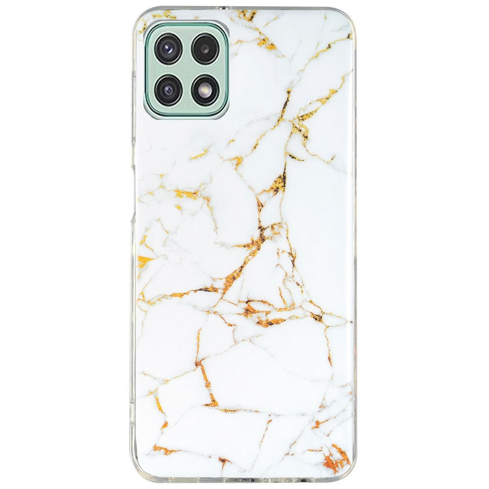 Galaxy A22 5G Schutzhülle – Marmormuster & Kratzfest