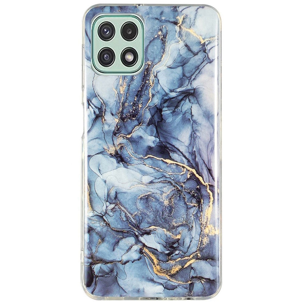 Galaxy A22 5G Schutzhülle – Marmormuster & Kratzfest